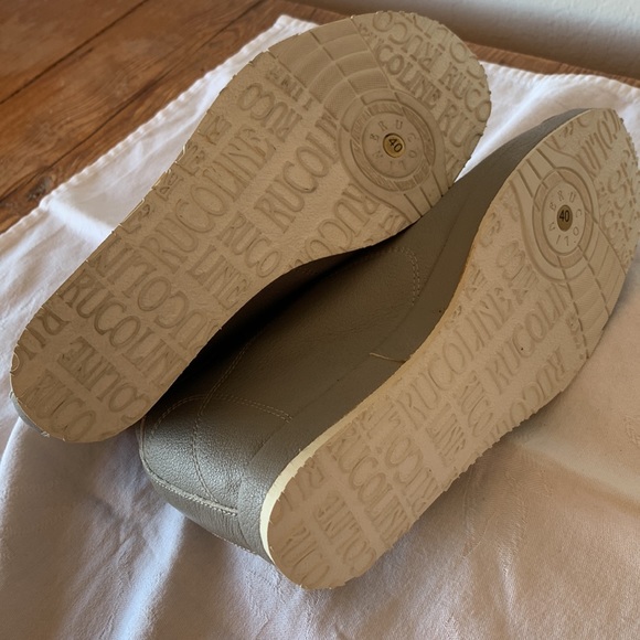 Rucoline Italian Leather Peep Toe Booties with built in Wedge - size 40 - Picture 6 of 7